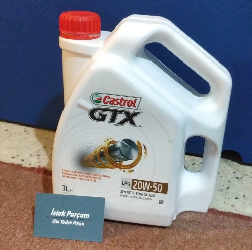 Castrol-0002 Ankara Castrol GTX LPG Motor Yağı 20W50 (3 Litre)